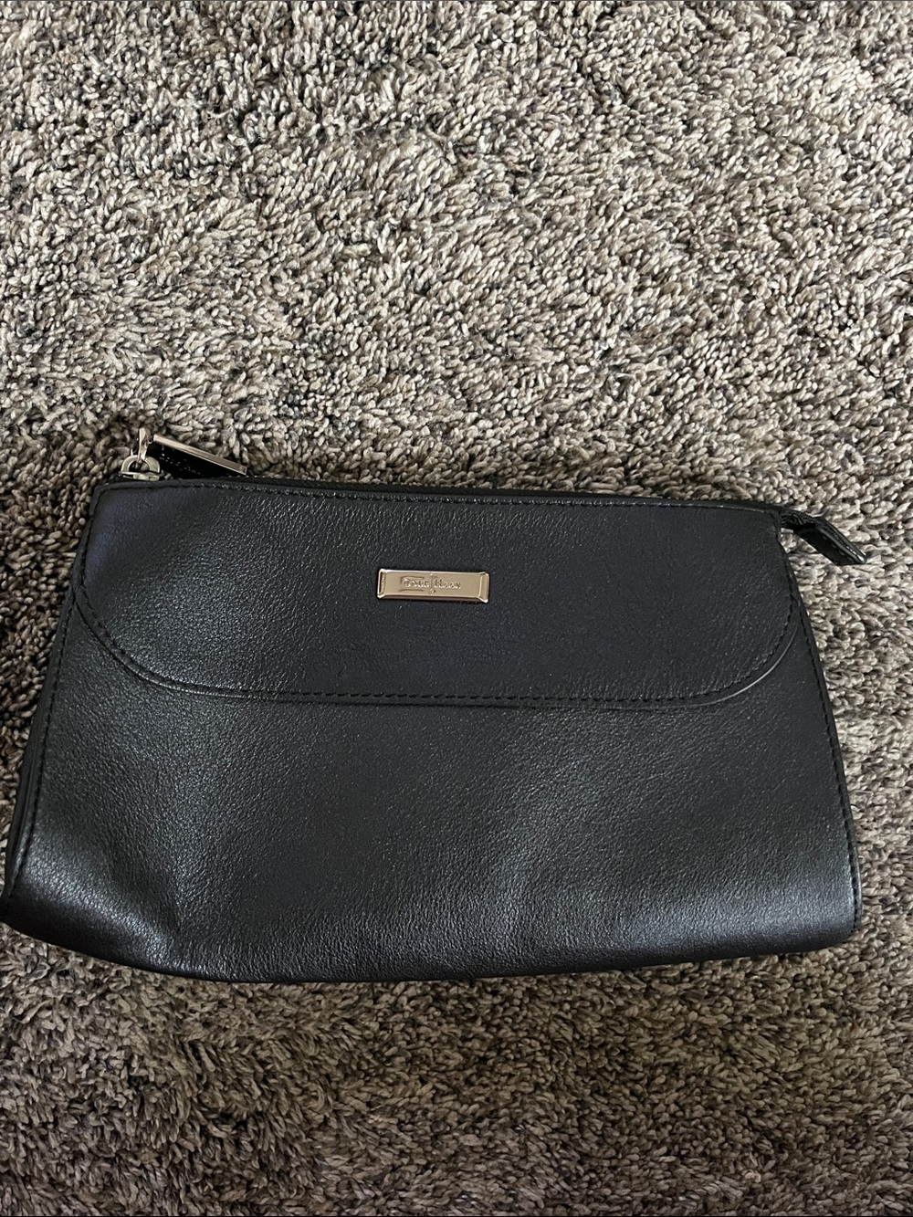 Cole Haan Black Women’s Leather Cosmetic Pouch or small clutch. New. No tags.